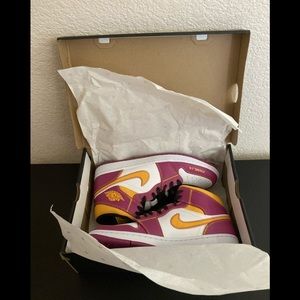 Authentic New Mens Nike AIR JORDAN 1 MID DOD SZ 10.5 11 DC0350 100 DAY OF DEAD